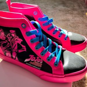 JoJo's Bizarre Adventure Josuke & Jotaro Hi-Top Sneakers Size 7 mens